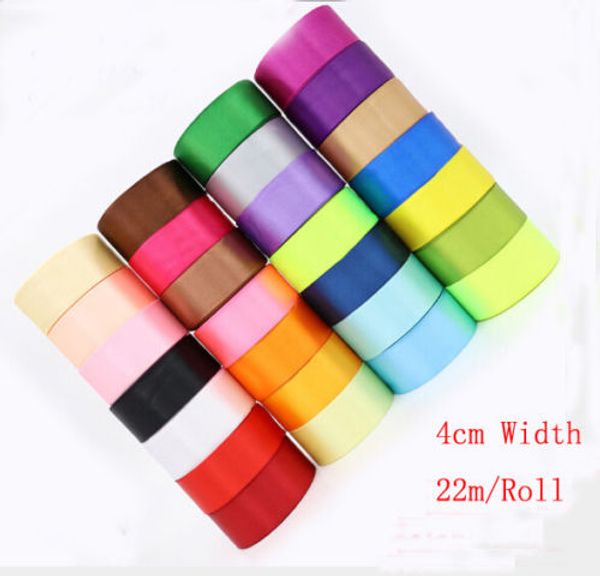 

colorful double sided satin ribbon roll 2cm 4cm widths crafts gift wrapping package
