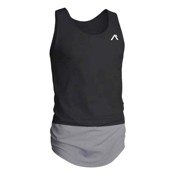 

tank men new gyms clothing bodybuilding fitness workout muscle men vest sportswear undershirt, White;black