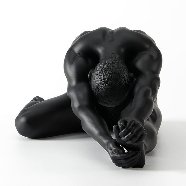 

modern naked male masculin mask dies Star naked art men Creative nude art male gymnastics sculpture decoration