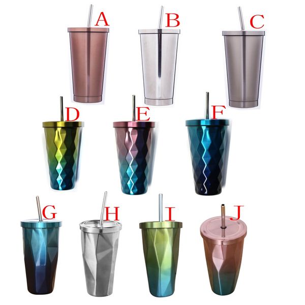 2019 500ml Starbucks Cups With Metal Straw Stainless Steel Tumbler