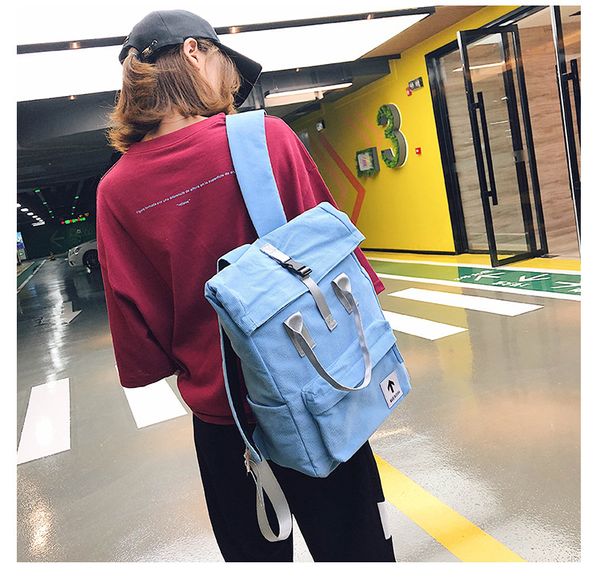 

corduroy vintage solid color school backpack schoolbag teenage women men korean fashion rucksack bookbag travel capacity