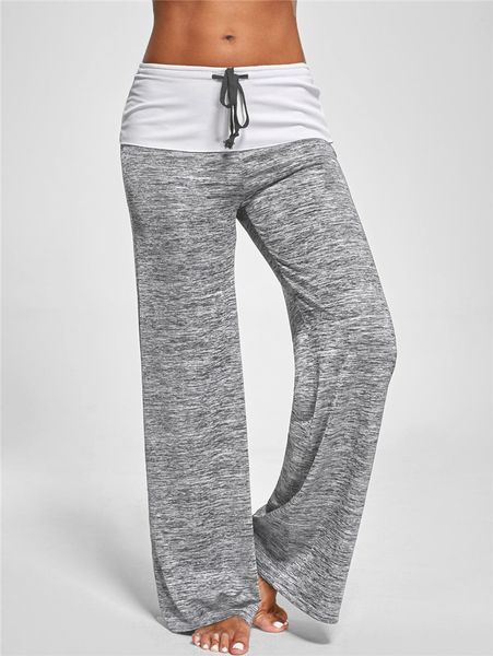

summer new yoga pants women black gray wide legs breathable dance pants trousers plus size s-3xl, Black;white