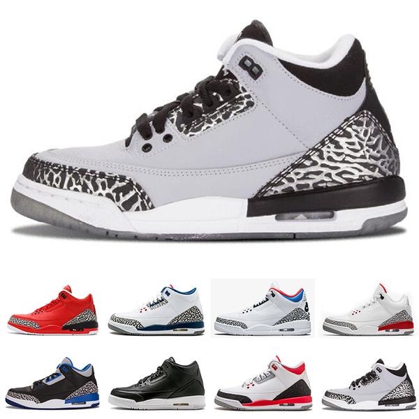 

2018 Hot Sale III Black White Red Grey Ice Blue bottom Mens Basketball Shoes High quality Cheap IIIs Trainers Sports Sneakers Size 41-47