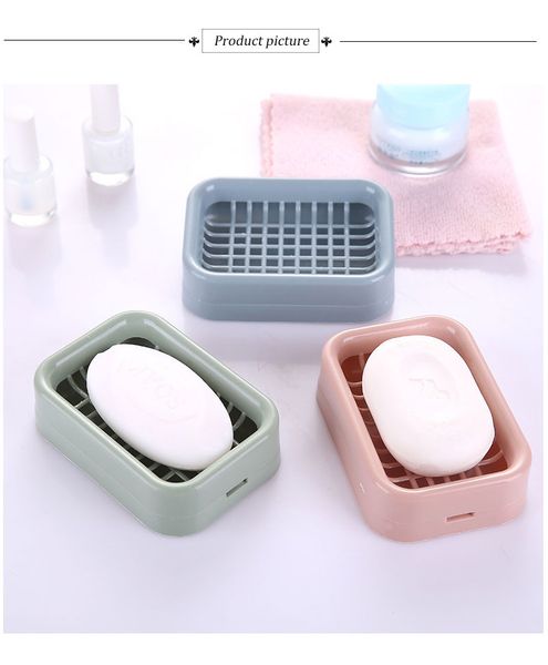 Traveling Wash Soap Dish Storage Soap Box Bathroom Case Double Soap Holder