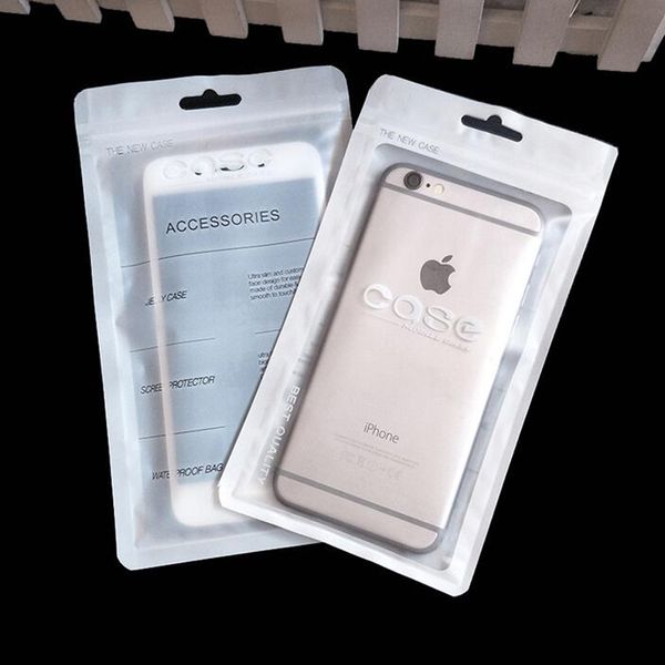 Mehrere Größen Weiß Telefon-Abdeckung Taschen Handy-Zubehör Handy-Fall-Abdeckung Verpackung Paket-Beutel für iPhone Xs Max 8 7 6S 6 Plus