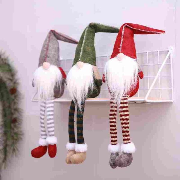 

christmas decoration cute sitting long-legged elf festival new year dinner party 2018 christmas decorations for home