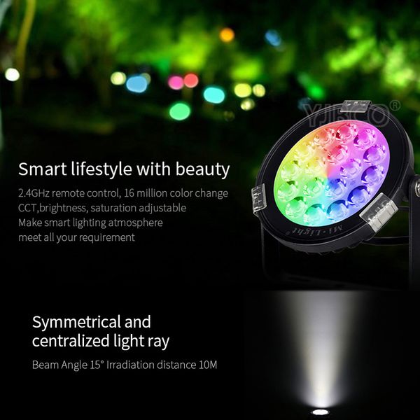 2019 Milight 9w Rgb Cct Led Garden Light Dc24v Ac86 265v Ip65 Milight 9w Rgb Cct Led Garden Light Dc24v Ac86 265v Ip65 Waterproof Outdoor