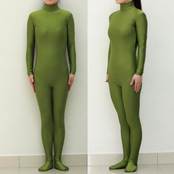 

lbs004) lycra spandex army green party leotard catsuit halloween cosplay costume fetish zentai suits wear, Black