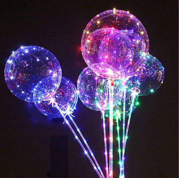 

18inch clear bobo balloon tran parent bubble ball with copper led tring light valentine 039 day wedding party decor c718