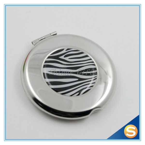 

stainless steel custom logo personalized pocket mirror for ladies