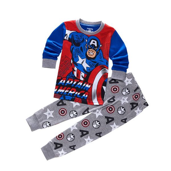 

new kids girls pajamas sets pyjamas kids pijama infantil sleepwear home clothing cartoon cotton baby pijama 2-7ywear stock a17, Blue;red