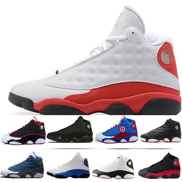 

Cheap New High Quality 13 13s Men Women Basketball Shoes Bred Black Brown Blue White hologram flints Grey Red Sports Sneakers Size5.5-13