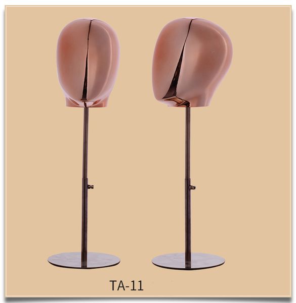 

new style male&female display head mannequin with base on show, Khaki