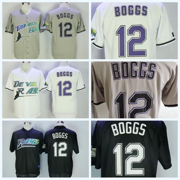 Devil Rays Jersey 12 Wade Boggs