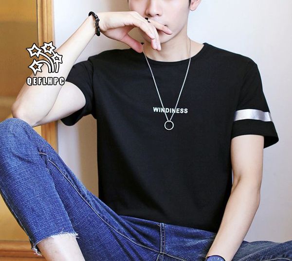 

man's t-shirt short sleeve spring summer casual fashion men's t-shirts 95% cotton men's tees crew neck men's clothing bl, White;black