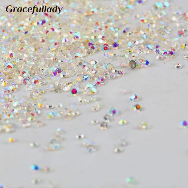 

crystal 1.1mm mini nail rhinestone micro nail rhinestones for nails art decorations manicure accessoires, Silver;gold