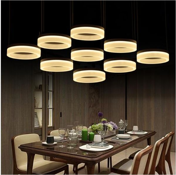 Svitz Home Office Led Ring Pendant Lights Post Modern Large Led