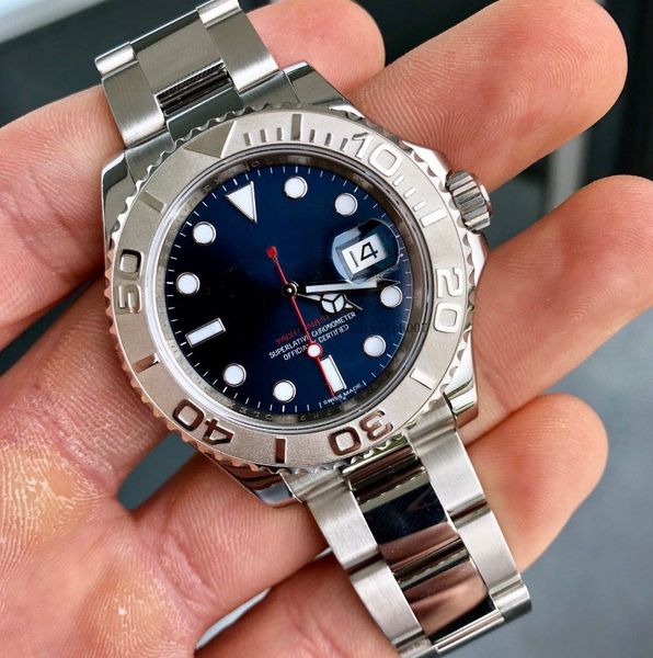 

watch 2018 116622 blue dial 40mm bezel luxury stainless steel automatic mens men's watch watches man wristwatch, Blue;white
