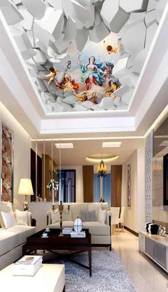 

пользовательские розничная 3d европейская фея богиня любви отправить зенит фрески