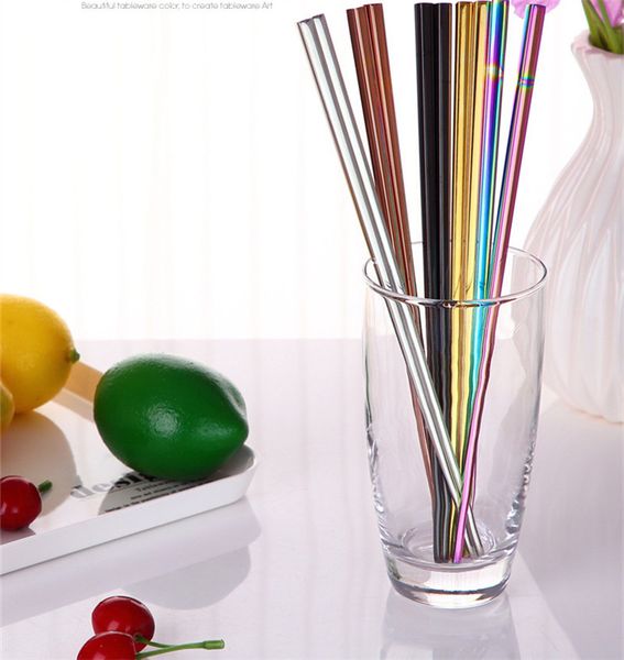 

glossy titanium gold-plated chopsticks, colorful stainless steel chopsticks rose gold black rainbow square chopsticks 100pair t1i825