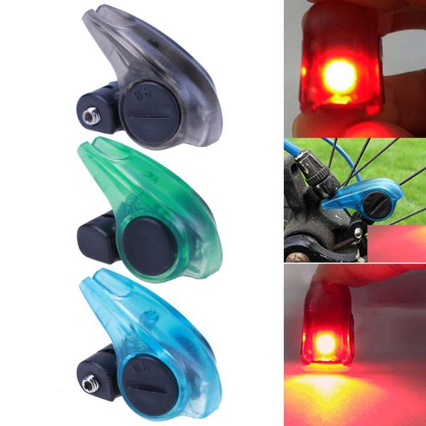

1pcs bicycle brake light safety road bike warning led light folding mtb cycling suitable for v brakes automatic control 3 colors