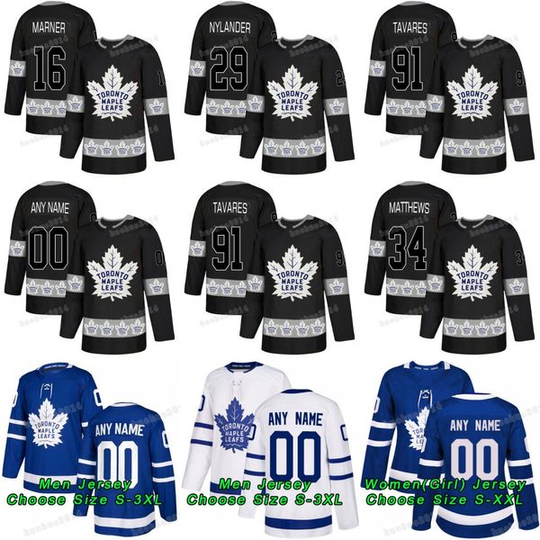 

2018-2019 Toronto Maple Leafs Jerseys Mitchell Marner Auston Matthews William Nylander Brown Andersen Rielly John tavares Hockey Jerseys