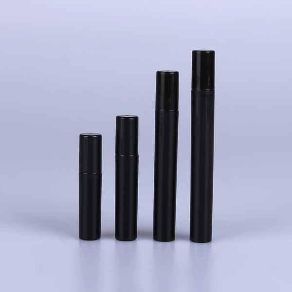 

2ml 3ml 5ml white black plastic spray bottle atomizer perfume bottles crimp neck atomizing spray liquid container