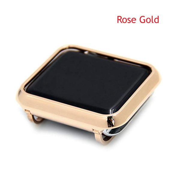 Custodia in oro serie3 - Custodia in oro di lusso da 38 mm compatibile solo con Apple Watch serie 3 con finitura in ceramica