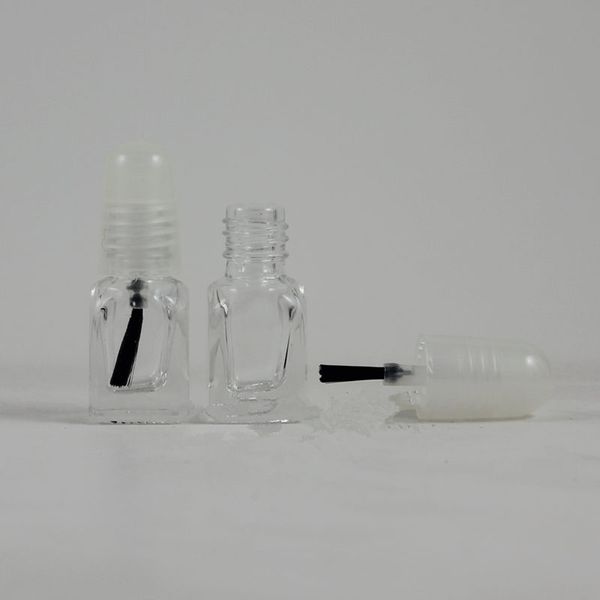 Bottiglia per smalto per unghie in vetro da 2 ml, bottiglia per imballaggio Emamel per unghie, bottiglia per olio per manicure, bottiglia vuota spedizione veloce F674