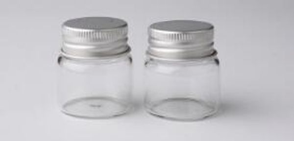 20 ml Klarglas Leere Flaschen Aluminium Schraubverschluss Candy Make-Up Kosmetische Probenflaschen Glas Ätherische Öle Fläschchen Container lin3871