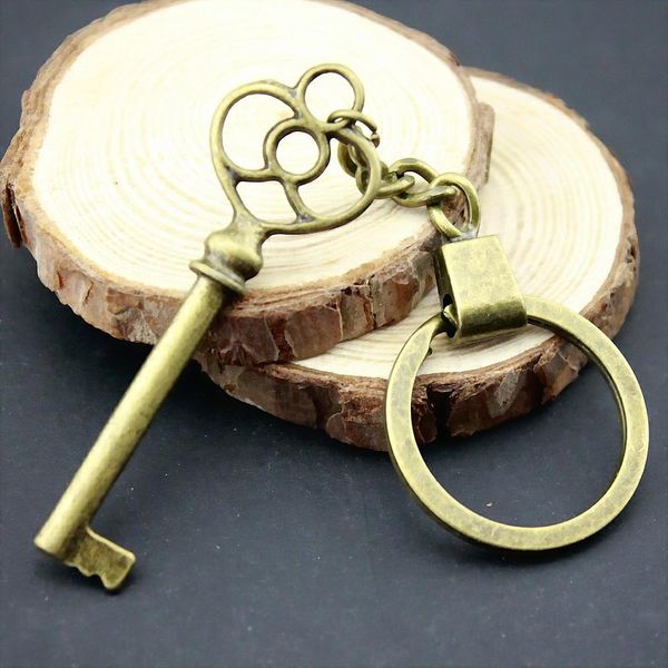 

6 шт. брелок женщины ключ кольца брелок для ключей ключ 60мм, Slivery;golden