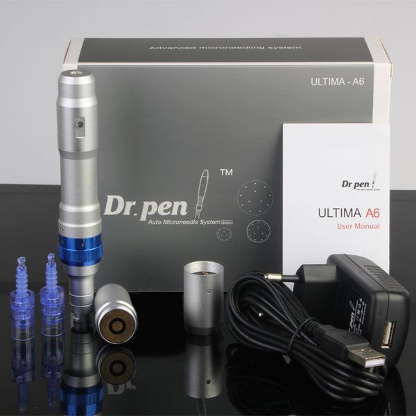 Elettrico Ultima Dr. Pen A6 Microneedle Pen Permanente Microblading Aghi per tatuaggio Strumento per la rimozione della cicatrice dell'acne