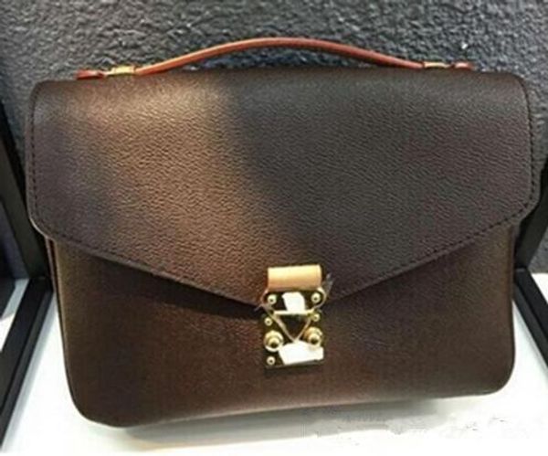 

2018 бесплатная доставка высокое качество натуральная кожа женская сумка pochette Metis сумки через плечо сумки m40780