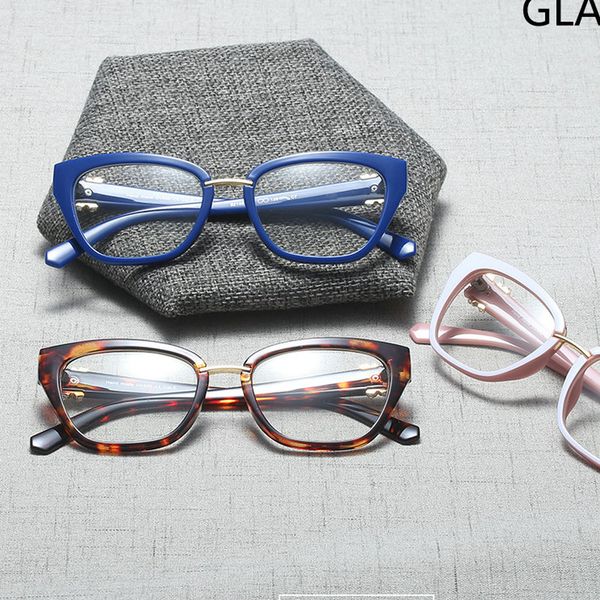 

mincl/ fashion square vintage eye glasses frame women men reading optical plain eyeglasses for myopic female diamond fml, Silver
