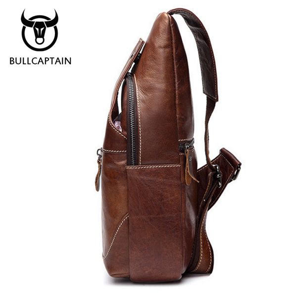 

shoulder bags leather crossbody men bag men genuine bags male bullcaptain for cowhide messenger chest bag pack lwgpt, Red;black