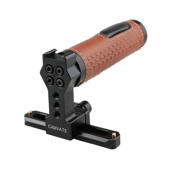 

camvate нато топ-ручки (кожаная ручка) с 100мм безопасности на железнодорожном транспорте для dslr камеры кейдж рог camcorde