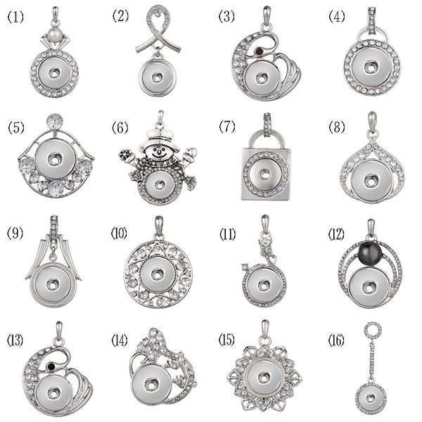 

Мода шарм Snaps кнопка подвеска ожерелье антикварная серебряная носа 18мм имбирь зажим DIY ювелирные изделия с цепочкой подходят женщины мужчины подарки