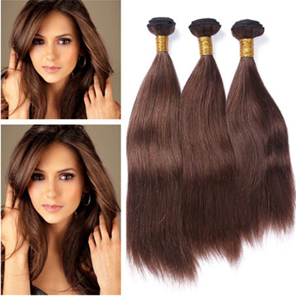 2019 Cheap Indian Virgin Human Hair Chocolate Brown 3bundles