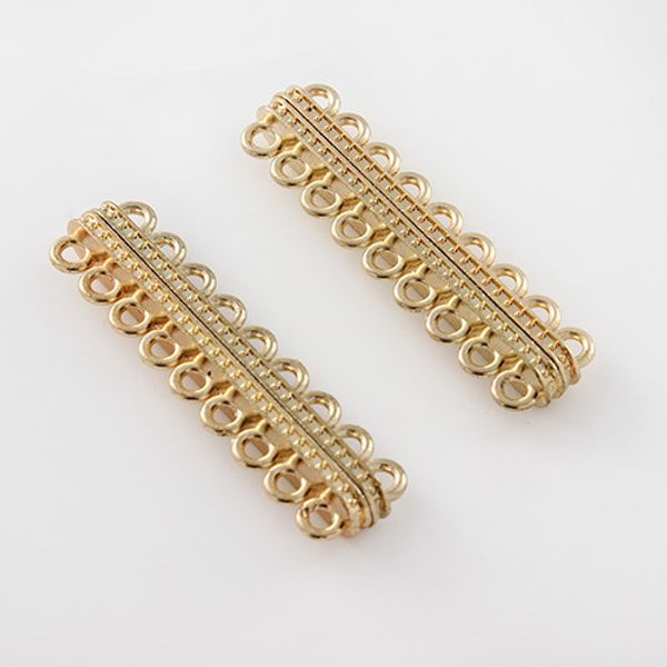 

10pcs/lot 48*14mm charming gold color magnetic clasps jewelry findings f847