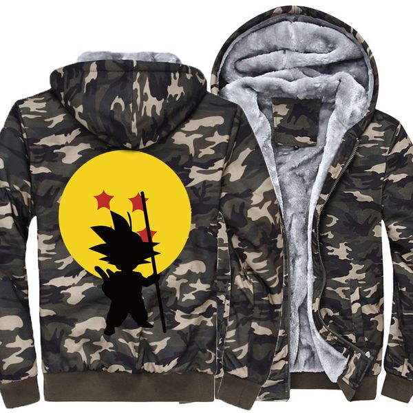 

2018 winter fashion z jackets coats men casual wool liner hoodies cartoon anime harajuku thicken sweatshirts m-5xl, Black