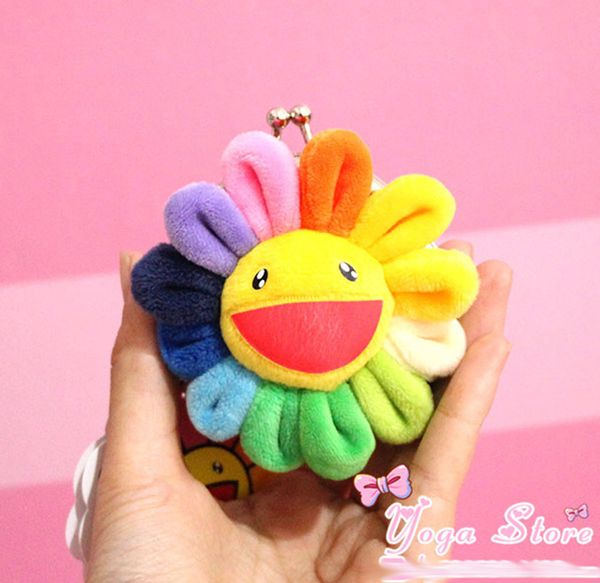 Collectibles Other Anime Collectibles New takashi murakami Flower Rainbow Plush Mini Coin Wallet Bag