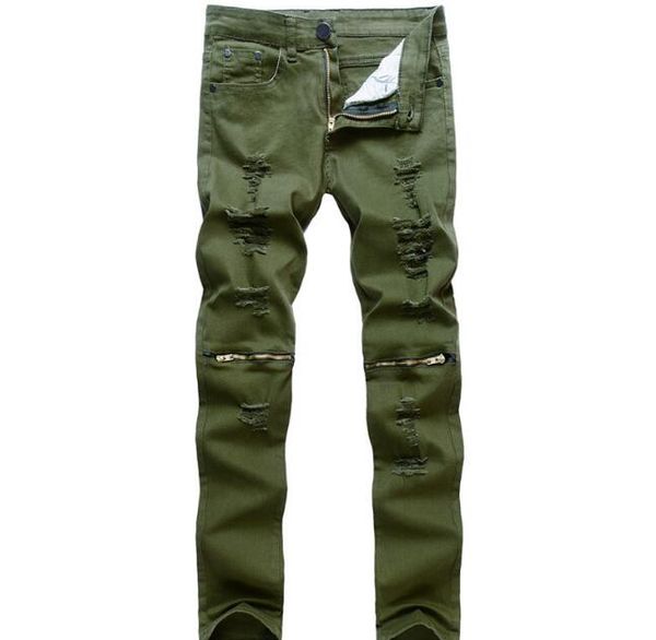 

full length spring styles men jeans on discount male pants, Blue