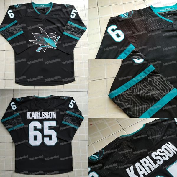 

65 Erik Karlsson 2019 New Third San Jose Sharks 19 Joe Thornton 9 Evander Kane 88 Brent Burns 8 Joe Pavelski Logan Couture Hockey Jerseys