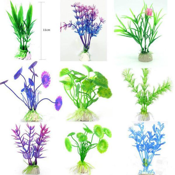 

artificial green colorful underwater plant fish tank aquarium decoration oranment decorative plant