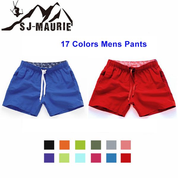 

running mens sport running shorts slim solid color basketball fitness sport surf board short pants beach shorts homme moda praia, Black;blue