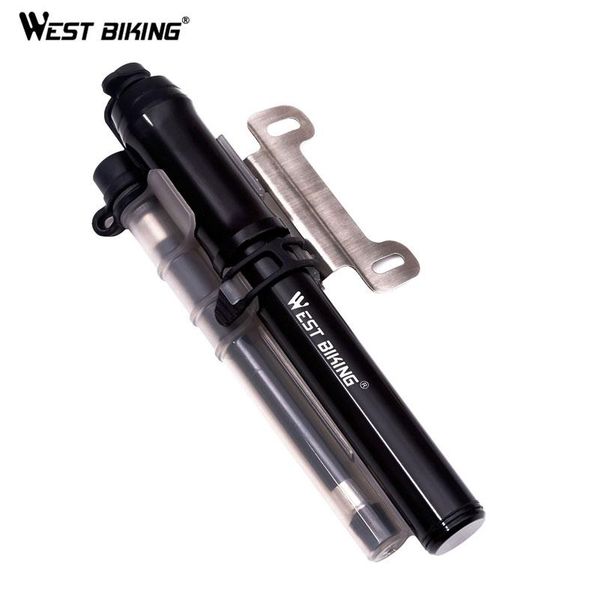 

west biking portable bicycle pump aluminum ultra-light mini inflator hand air pump mtb mountain high pressure cycling bike pump