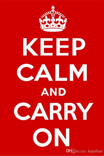 

KEEP CALM AND CARRY ON Poster Red Backgroup Art Posters Print Photopaper 16 24 36 47 inches