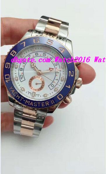 

new style luxury watches mens ii 116681 two-tone white dial 44mm - new automatic fashion men's watch wristwatch, Slivery;brown