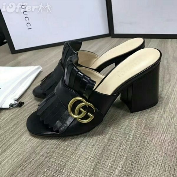 

Cla ic new bubuck chunky mid heel lide mule andal hoe women fa hion how andal lipper mule wedge lide