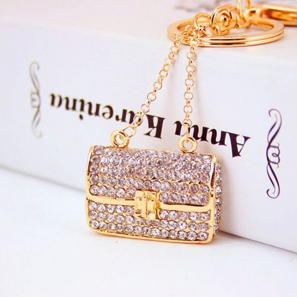 

Творческий Полный Горный Хрусталь Сумка Брелки Автомобилей Брелки Марка Женщины